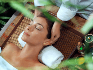 A Woman at an Los Angeles massage spa