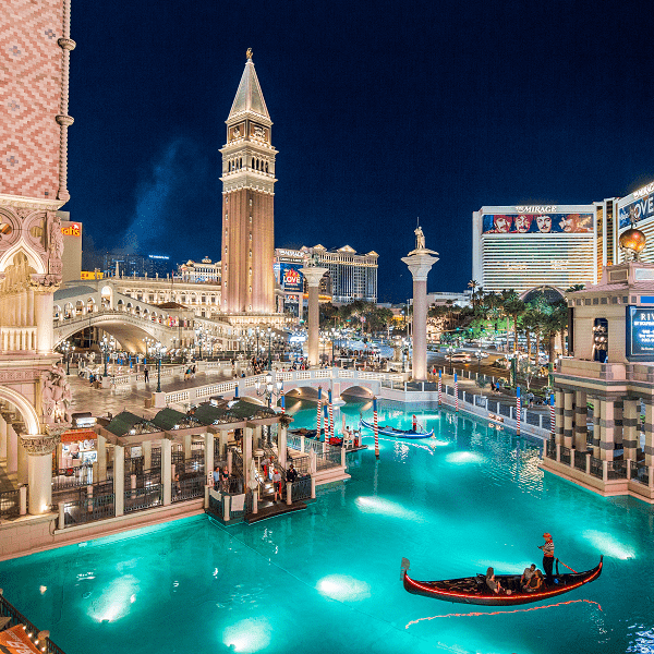 The Gondola at the Venetian in Las Vegas