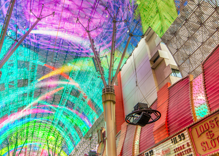 A picture of Fremont Street in Downtown Las Vegas