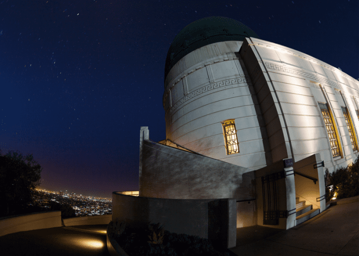 This is a picture of Griffith Observatory that represents a once in a lifetime thing to do in Los Angeles