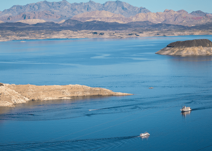 This a picture of Lake Mead Cruises that represents something cool and crazy for couples to do in Las Vegas