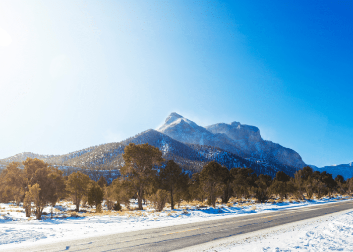 A picture of Mt, Charleston , located near Las Vegas