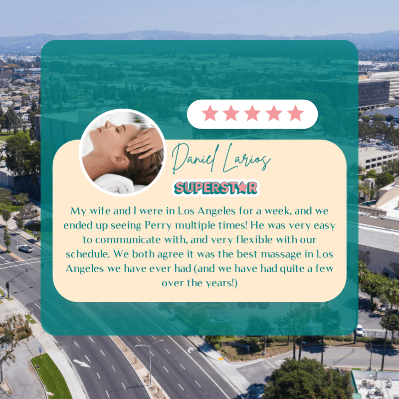 A review for an in-home couples massage in Norwalk, CA