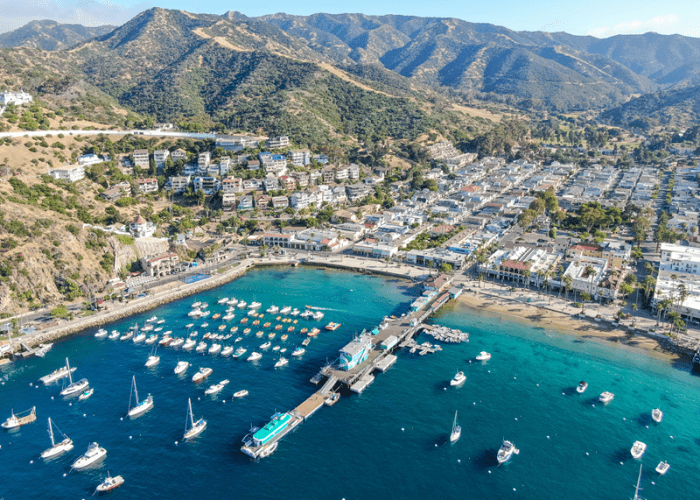 This is a picture of Santa Catalina is in LA that represents visiting an island as a once in a lifetime thing to do in Los Angeles