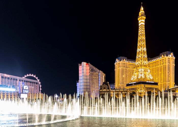This is a picture of the Eiffel Tower Restaurant at the Paris Hotel and Casino in Las Vegas