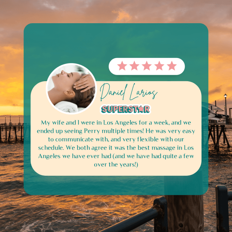 A review for an in-room couples massage in Torrance, CA